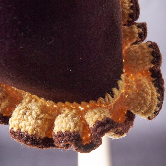 1940s Brown Felt and Knit Hat main image 7